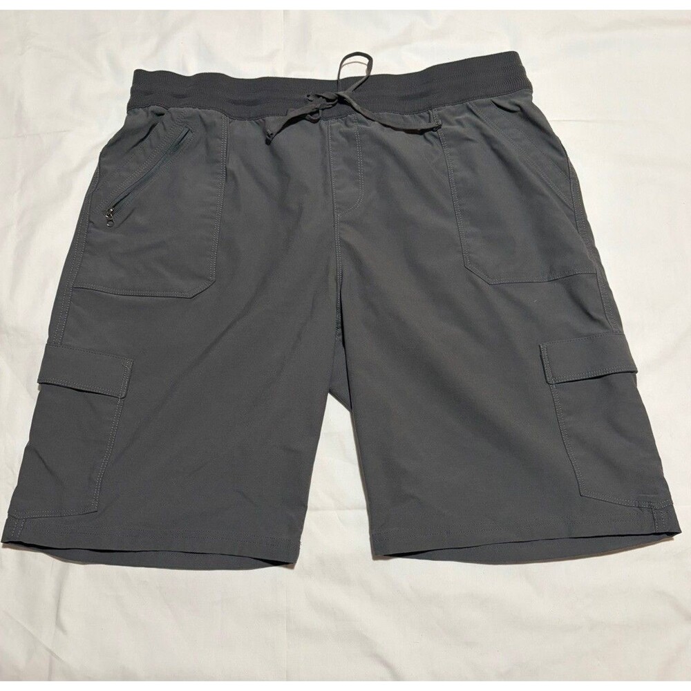 Kuhl Trekr Shorts Womens XL Gray Stretch 11" Hiking Trail Outdoor Cargo